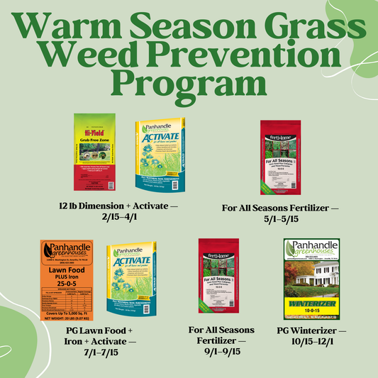 Warm Season Grass Weed Prevention Program
