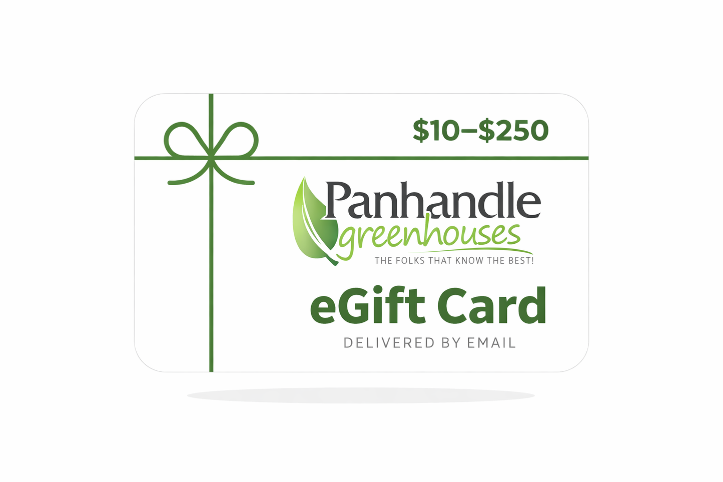 Panhandle Greenhouses Gift Card
