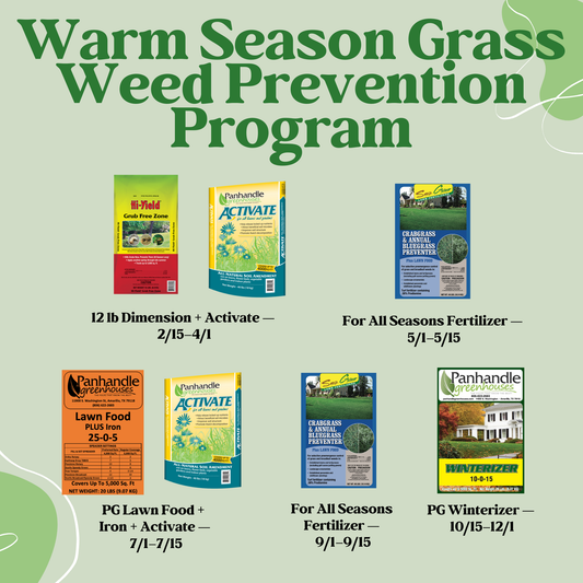 Warm Season Grass Weed Prevention Program